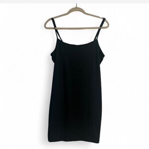 dELiA*s Classic Black slip dress with adjustable straps size xl